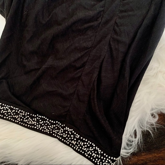 Anthropologie Leifnotes Black Beaded Kimono - Picture 9 of 10